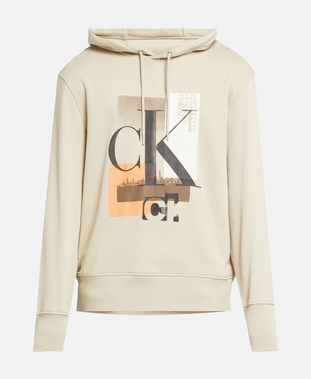 

Худи с капюшоном Calvin Klein Jeans, серо-коричневый
