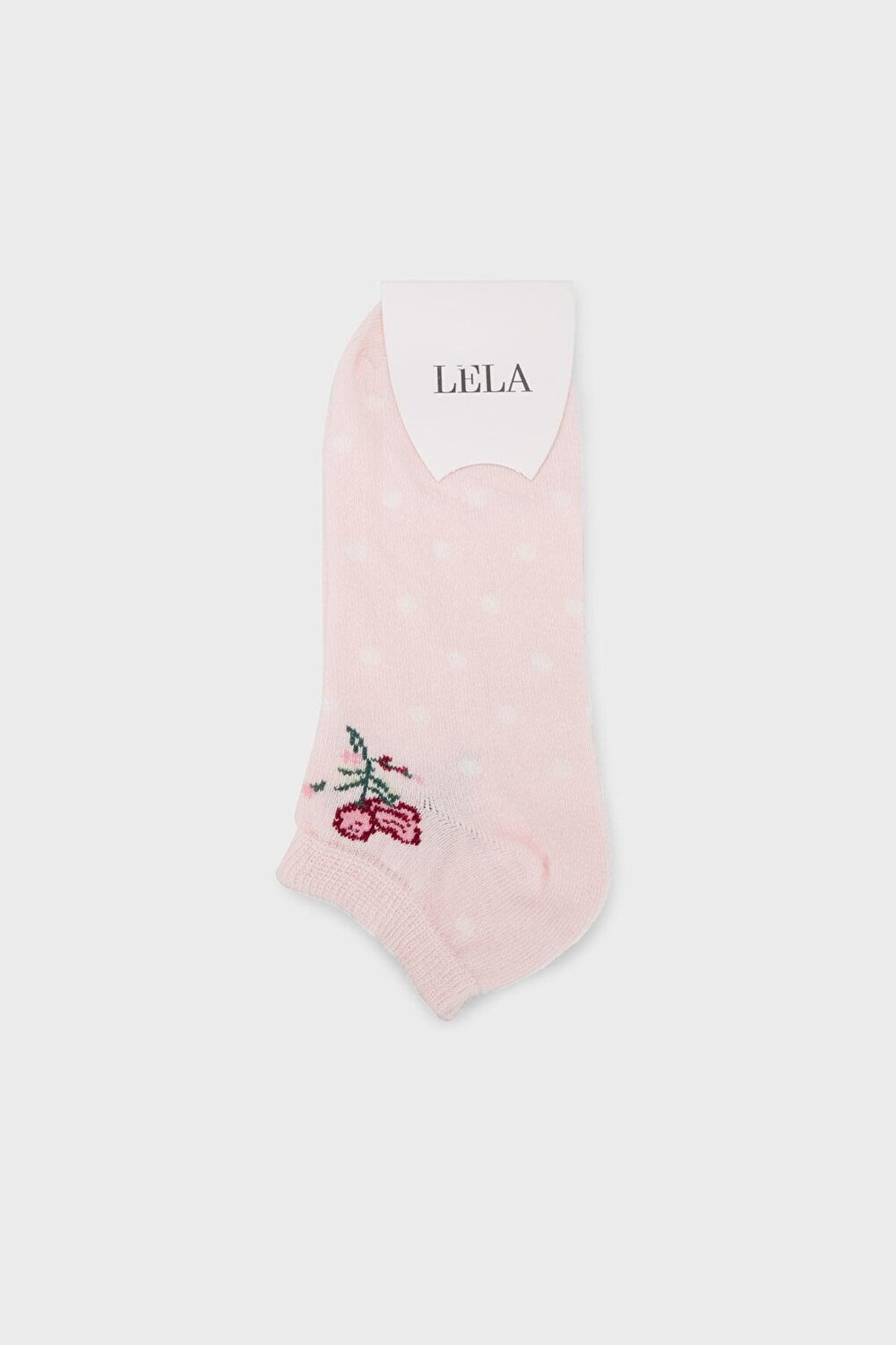 

Мягкие хлопковые вязаные носки с рисунком 0070003 Lela, пудрово-розовый