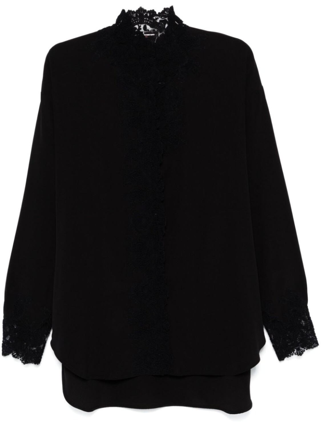 

Ermanno Scervino рубашка с цветочной аппликацией, черный