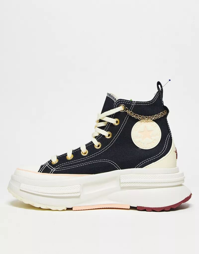 

Черные высокие кеды Converse Run Star Legacy CX Hi с сердечком