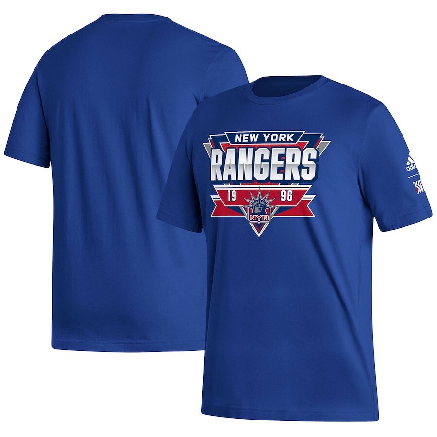 

Футболка с коротким рукавом adidas New York Rangers, роял