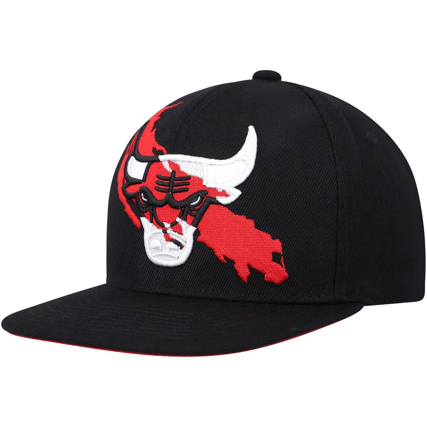 

Мужская черная кепка Mitchell & Ness Chicago Bulls с раскраской по номерам Snapback