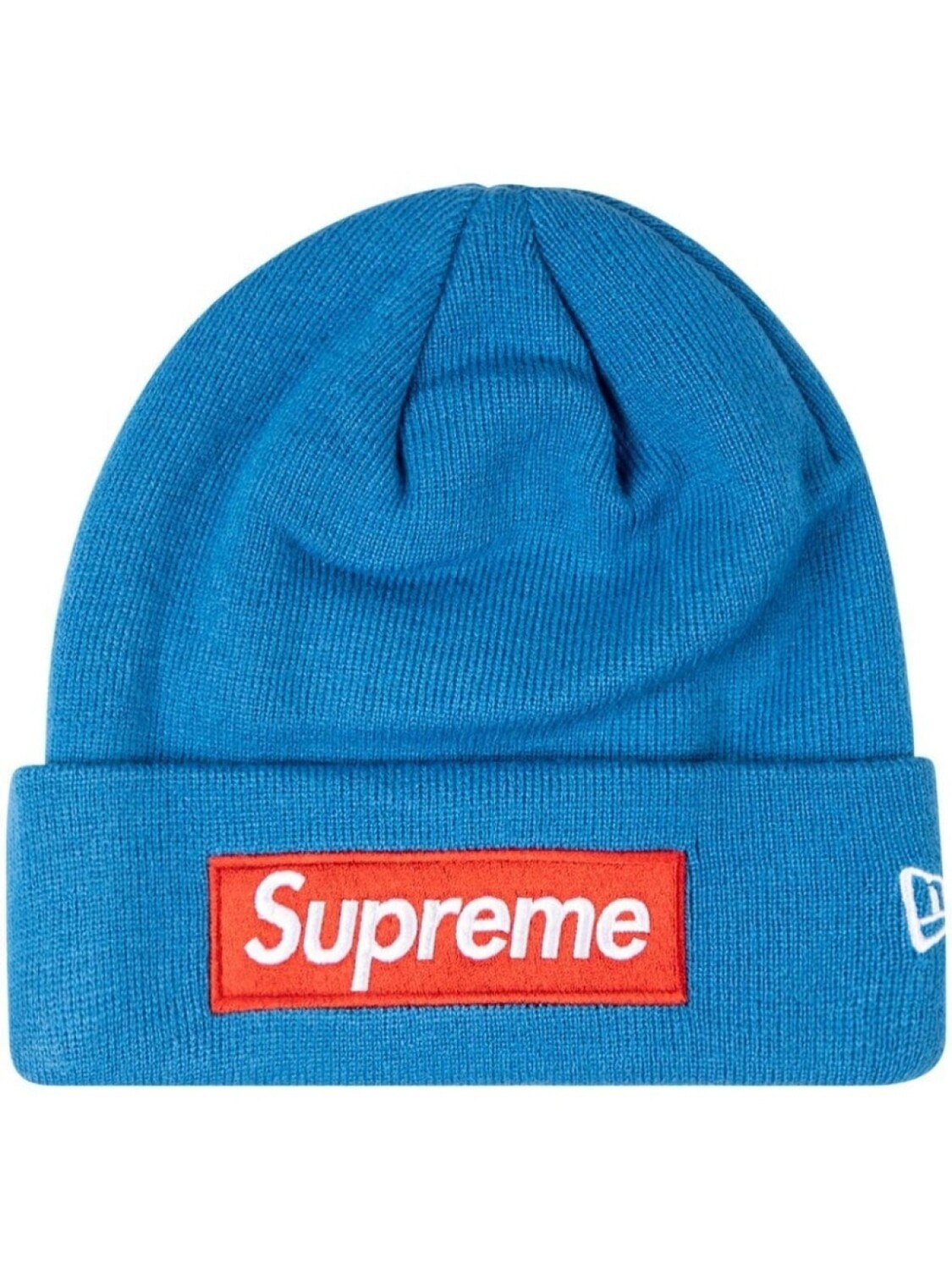 

Supreme New Era Box Logo knitted beanie, синий