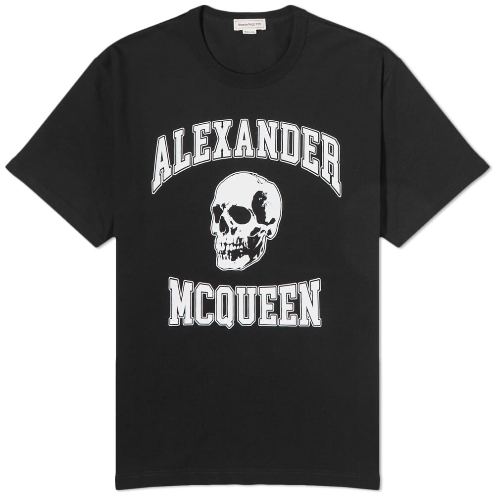

Футболка с принтом черепа Alexander McQueen Varsity