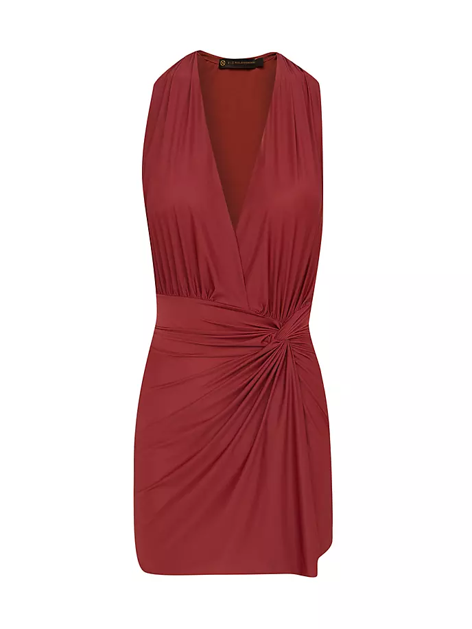 

Мини-платье Karina Twisted Vix By Paula Hermanny, цвет cranberry