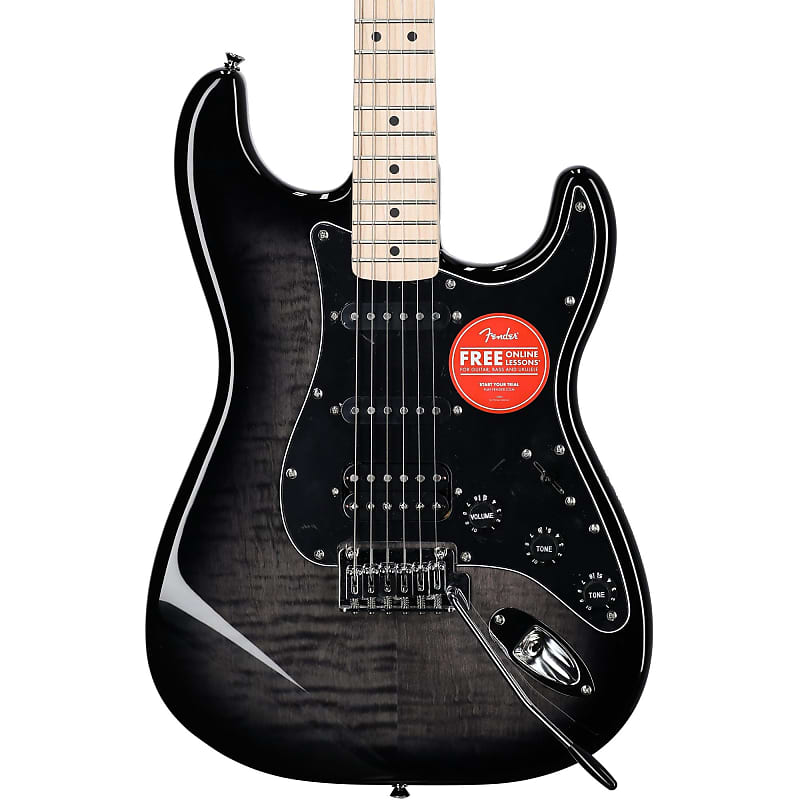 Электрогитара Squier Affinity Stratocaster FMT HSS Electric Guitar, Maple Fingerboard, Blackburst цена и фото