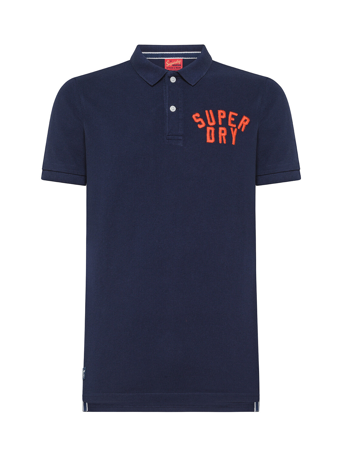 

Superdry Рубашка-поло из хлопкового пике с логотипом, синий