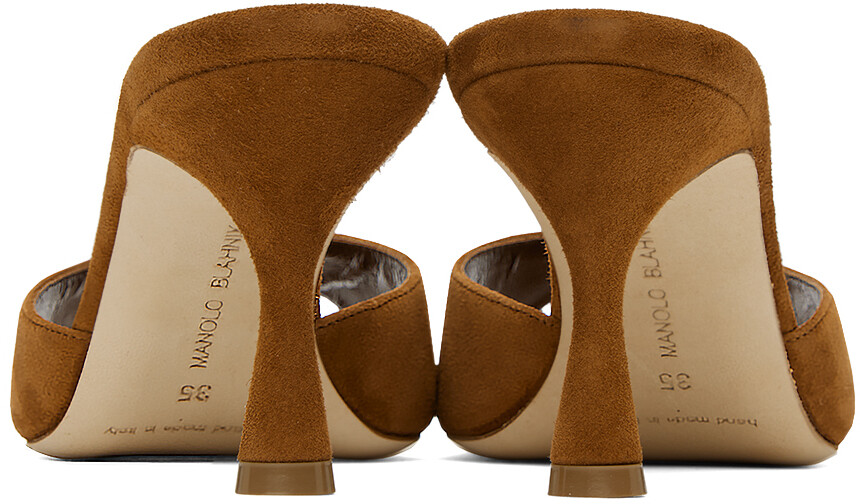 

Коричневые мюли Jada Manolo Blahnik
