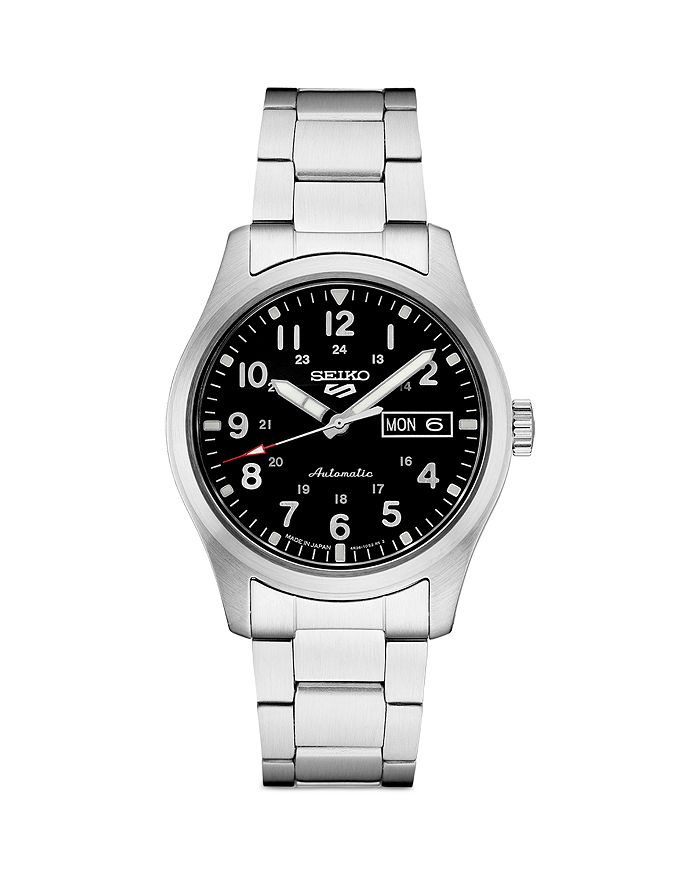 5 Спортивные часы, 42,5 мм Seiko Watch, черный