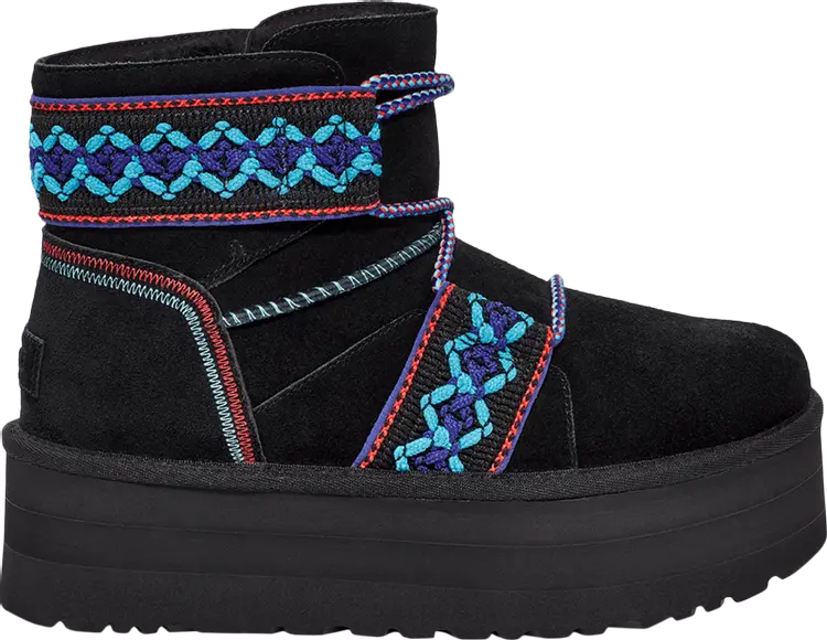 

Кроссовки Wmns Classic Mini II Platform 'Braid - Black', черный