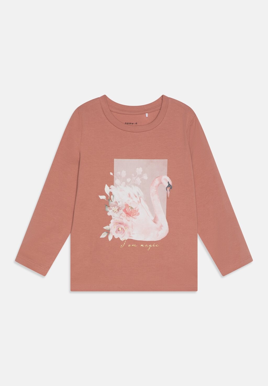 

Футболка с длинным рукавом Nmfthilde Name it, цвет ash rose