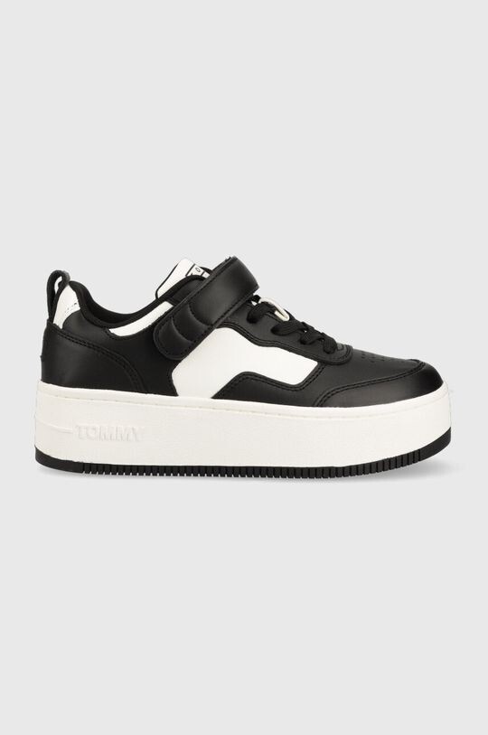 

Кожаные кроссовки TJW VELCRO FLATFORM Tommy Jeans, черный