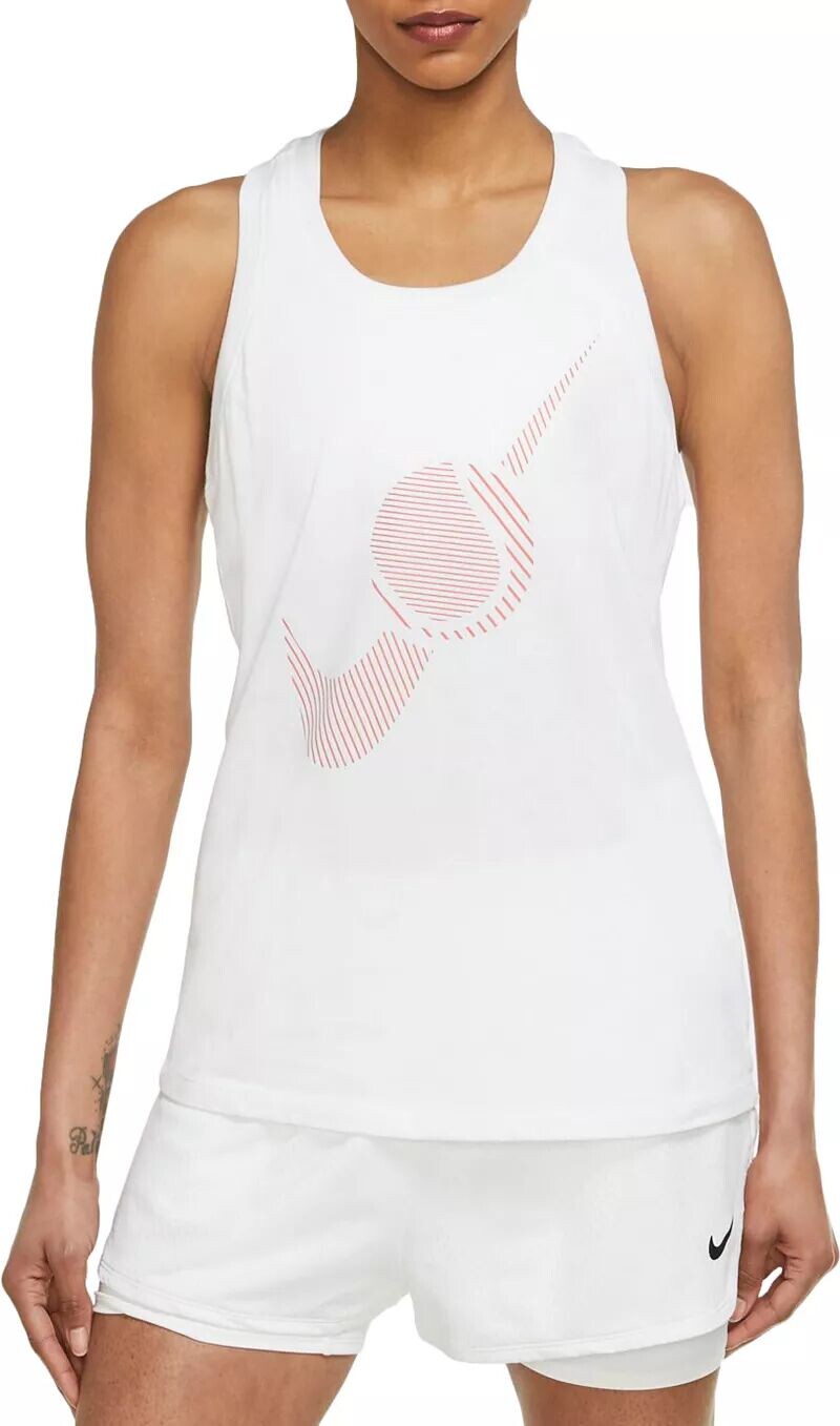 

Женская теннисная майка с логотипом NikeCourt Dri-FIT, белый