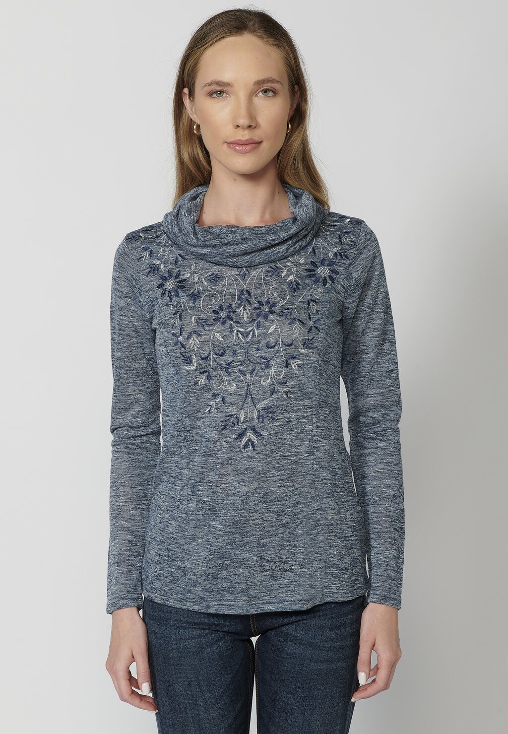 

Футболка с длинным рукавом Turtleneck Koroshi, цвет navy