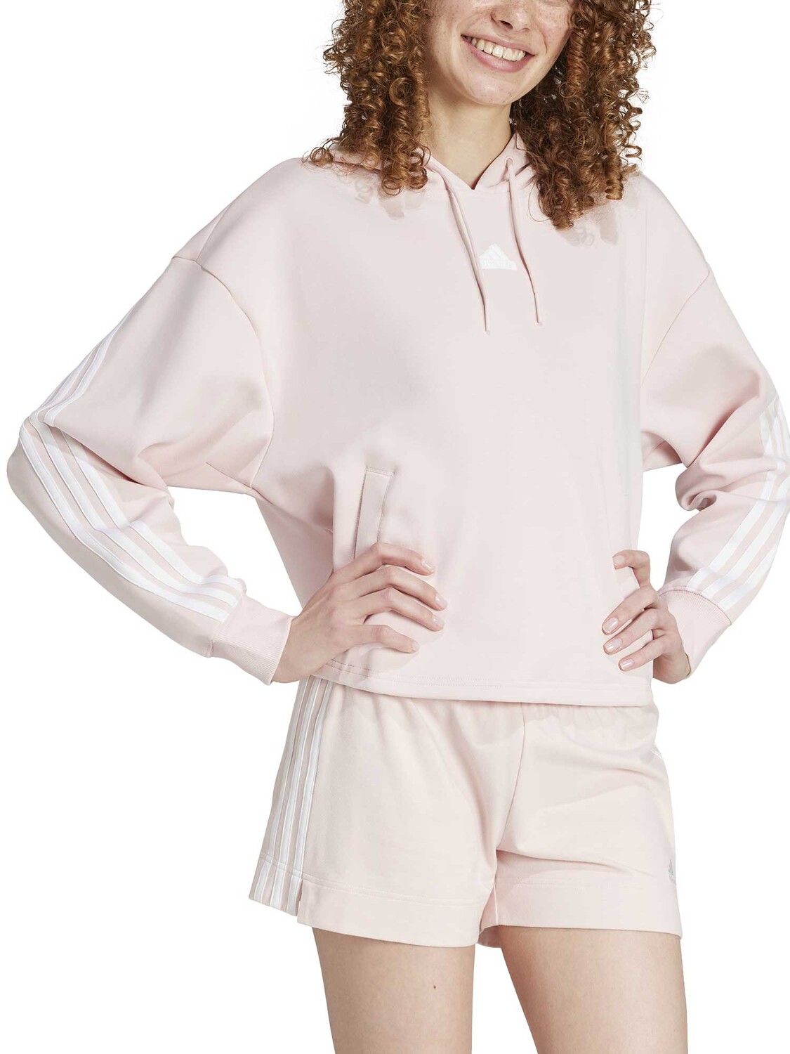 

Толстовка Adidas Sportswear Future Icons 3-Stripes Hoodie, бежевый