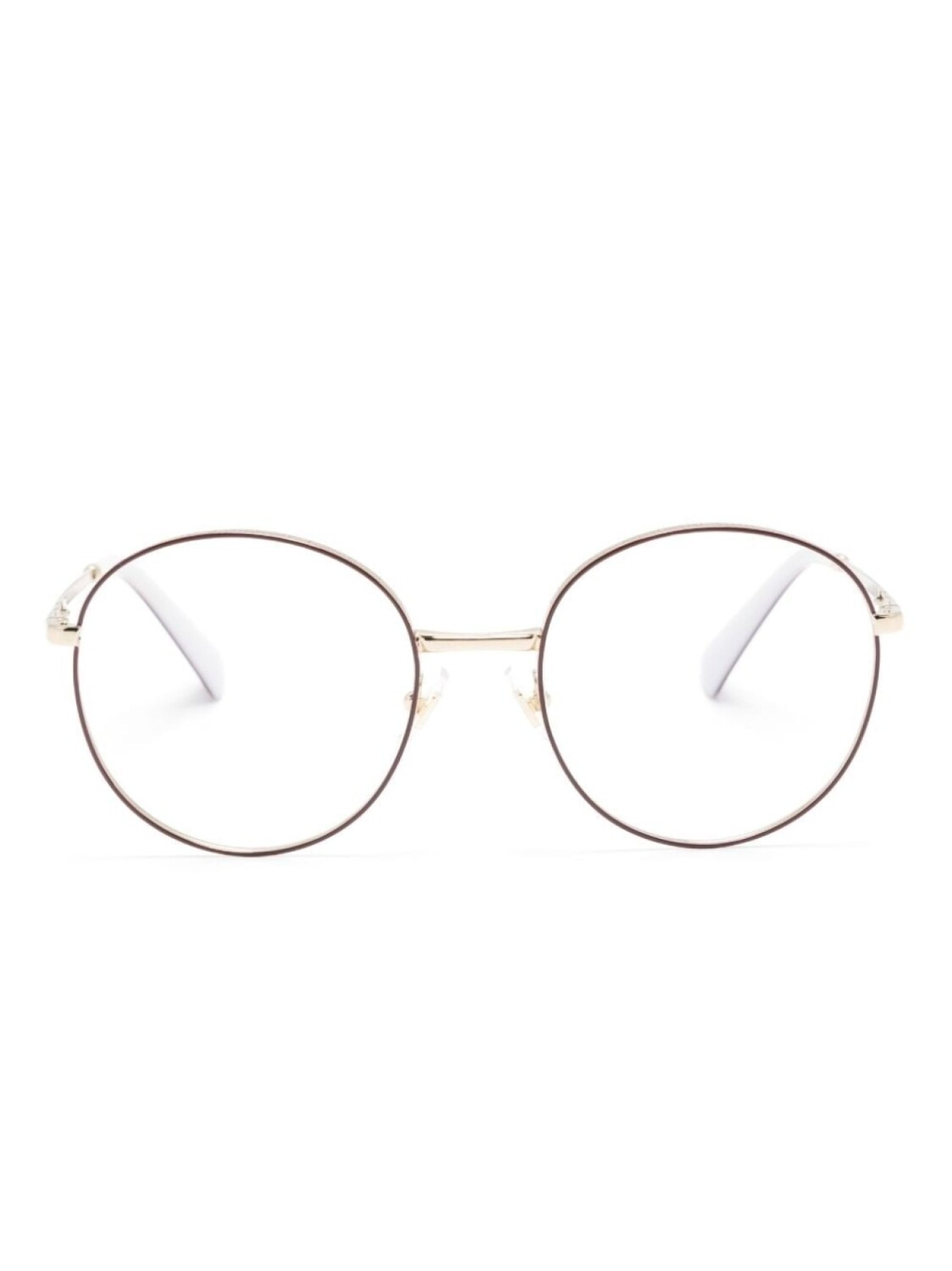 

Miu Miu Eyewear очки в круглой оправе, красный