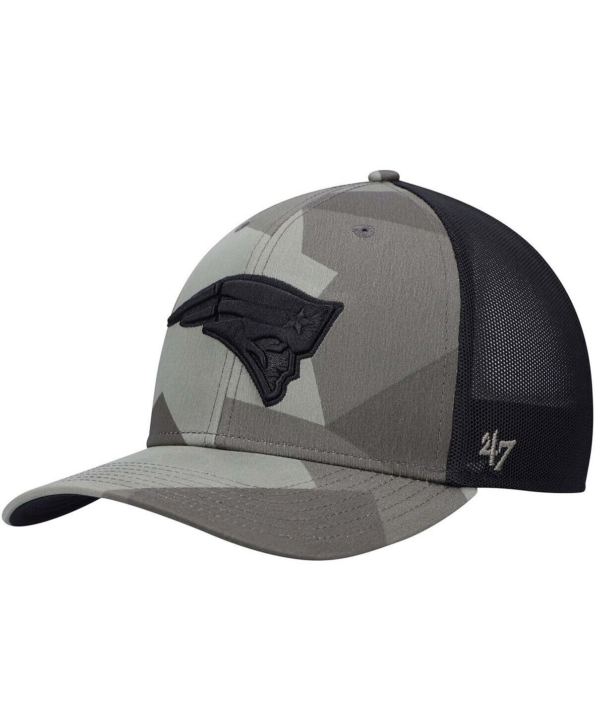 

Мужская оливковая кепка New England Patriots Countershade MVP Dp Trucker Snapback '47 Brand