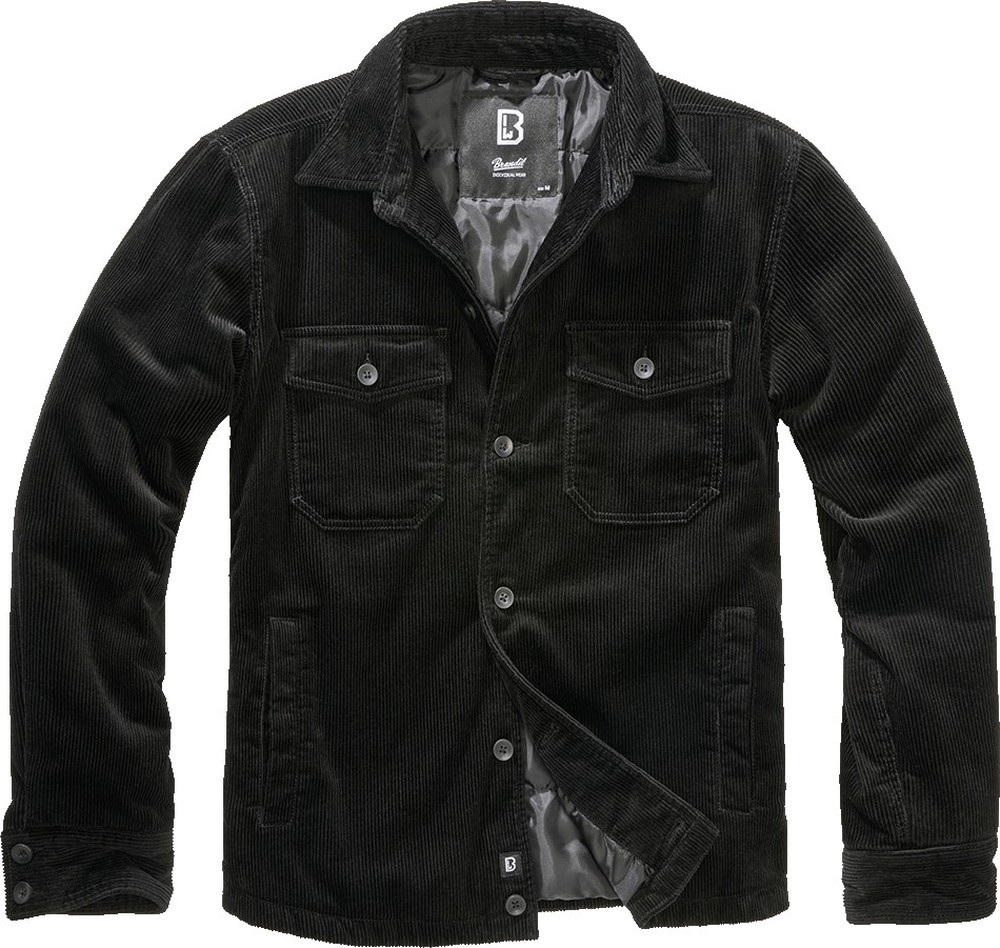 Куртка Brandit Jacke Corduroy Jacket, черный куртка brandit jacke cwu jacket черный