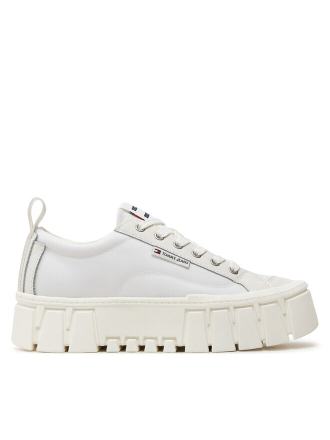 

Кроссовки Tommy Jeans Tjw Vulc Flatform Lc Mix Media, экрю