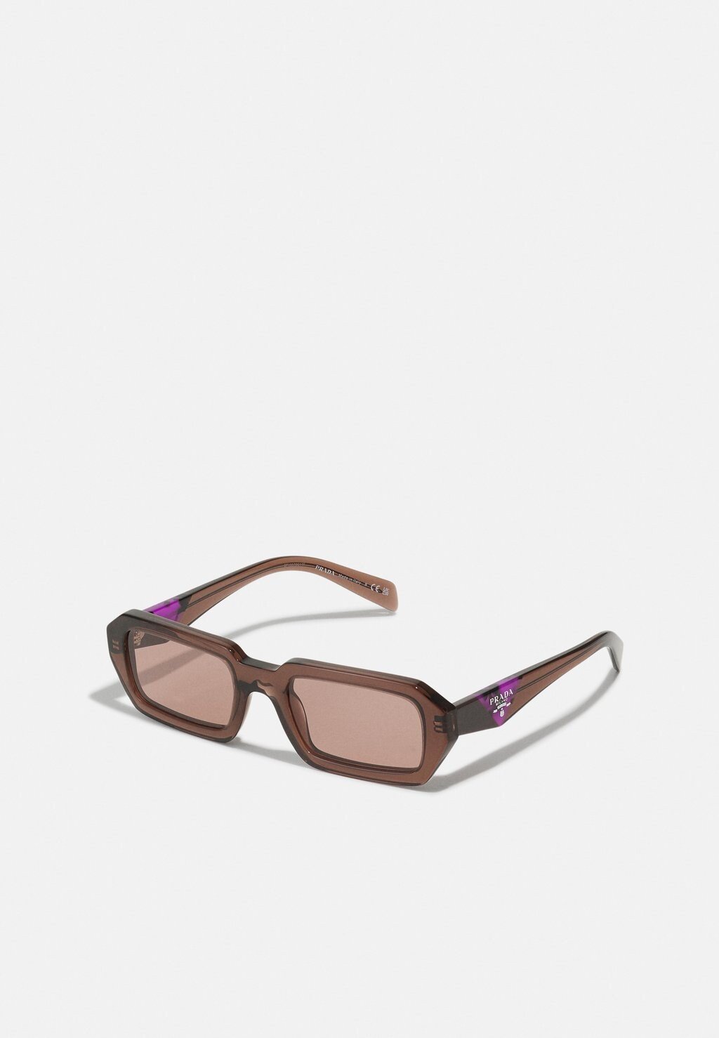 

Солнцезащитные очки Unisex Prada, цвет brown/transparent