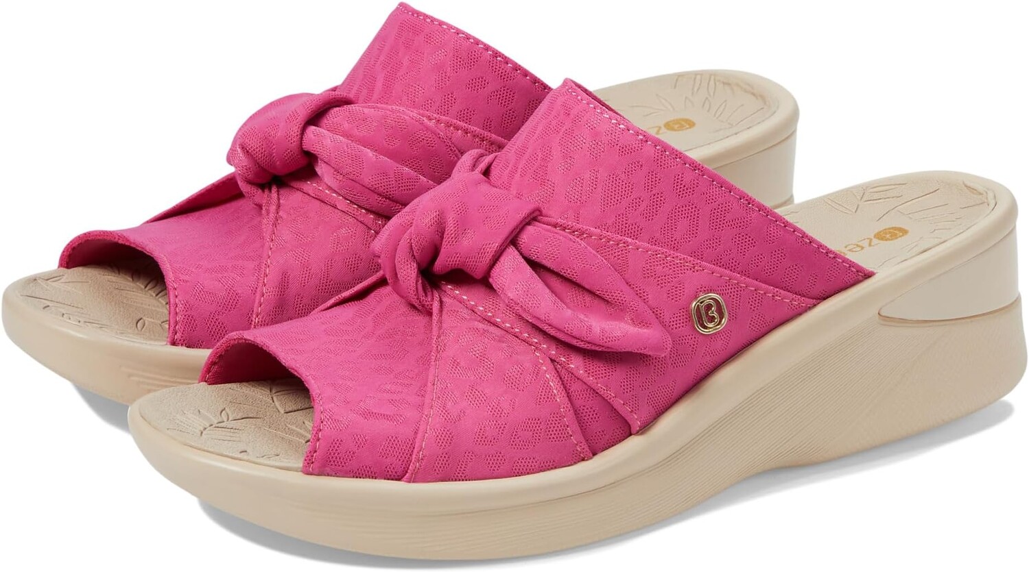 

Сандалии Bzees Smile Slides, цвет Pink Cheetah Fabric