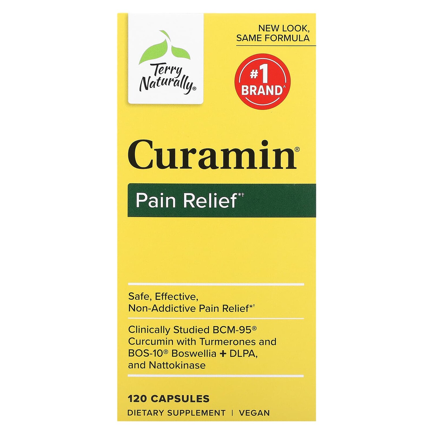 

Curamin, обезболивающее, 120 капсул, Terry Naturally