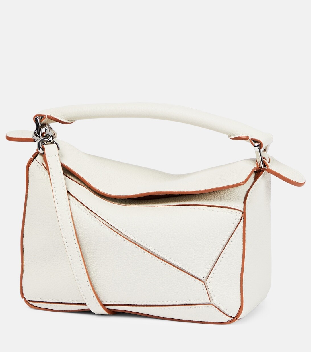 

Кожаная сумка через плечо Puzzle Mini Loewe, белый