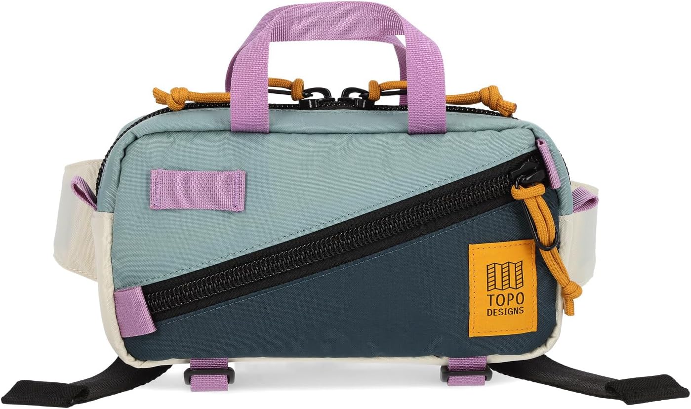 Поясная сумка Mini Quick Pack Topo Designs, цвет Sage/Pond Blue