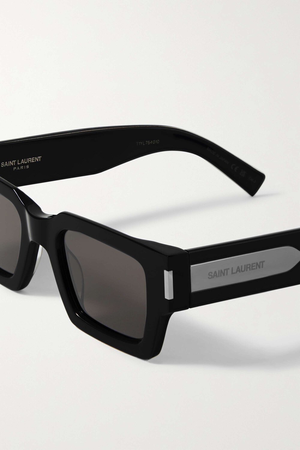 

SAINT LAURENT EYEWEAR солнцезащитные очки в прямоугольной оправе из ацетата, черный