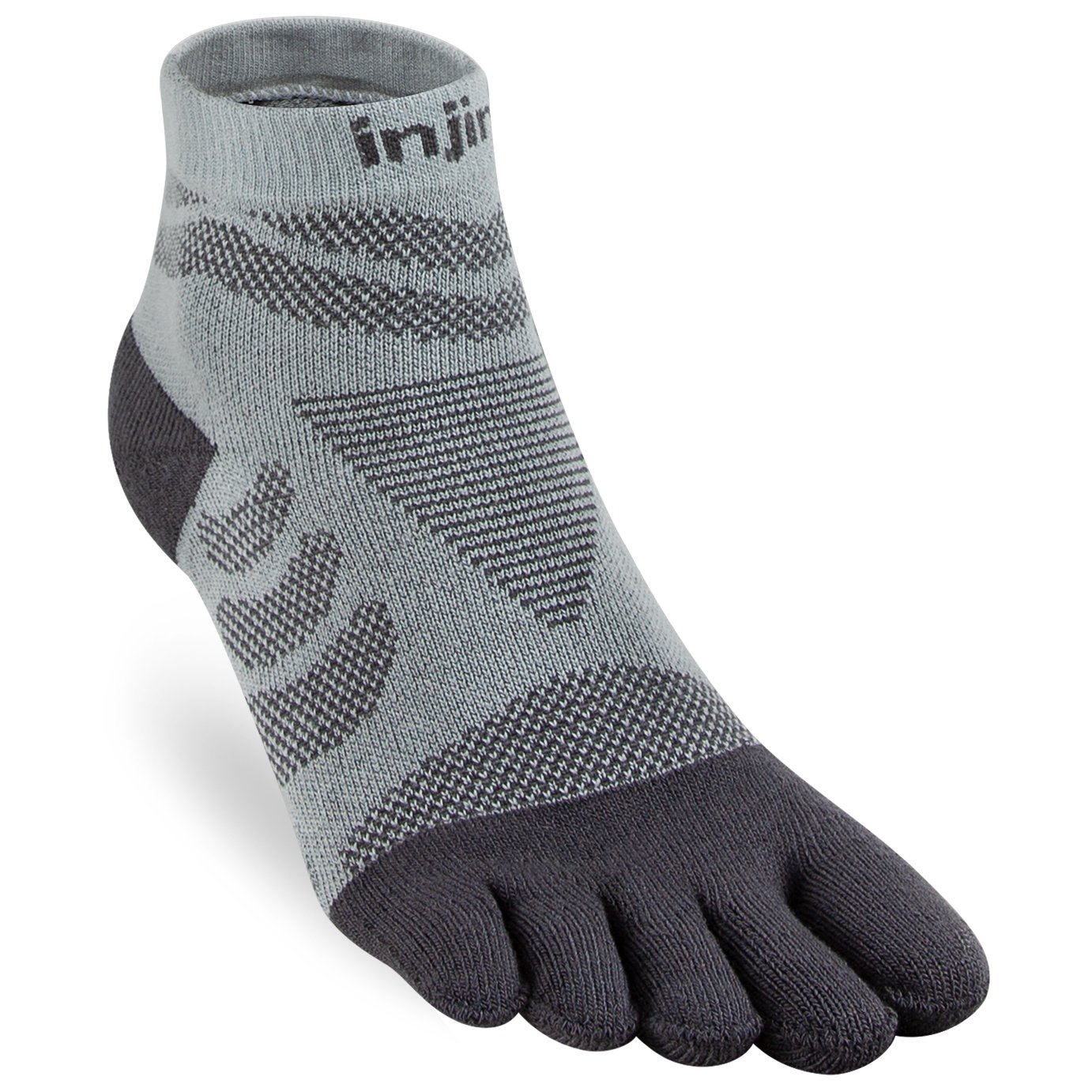 

Носки для бега Injinji Women's Run Technical Mini Crew, цвет Slate