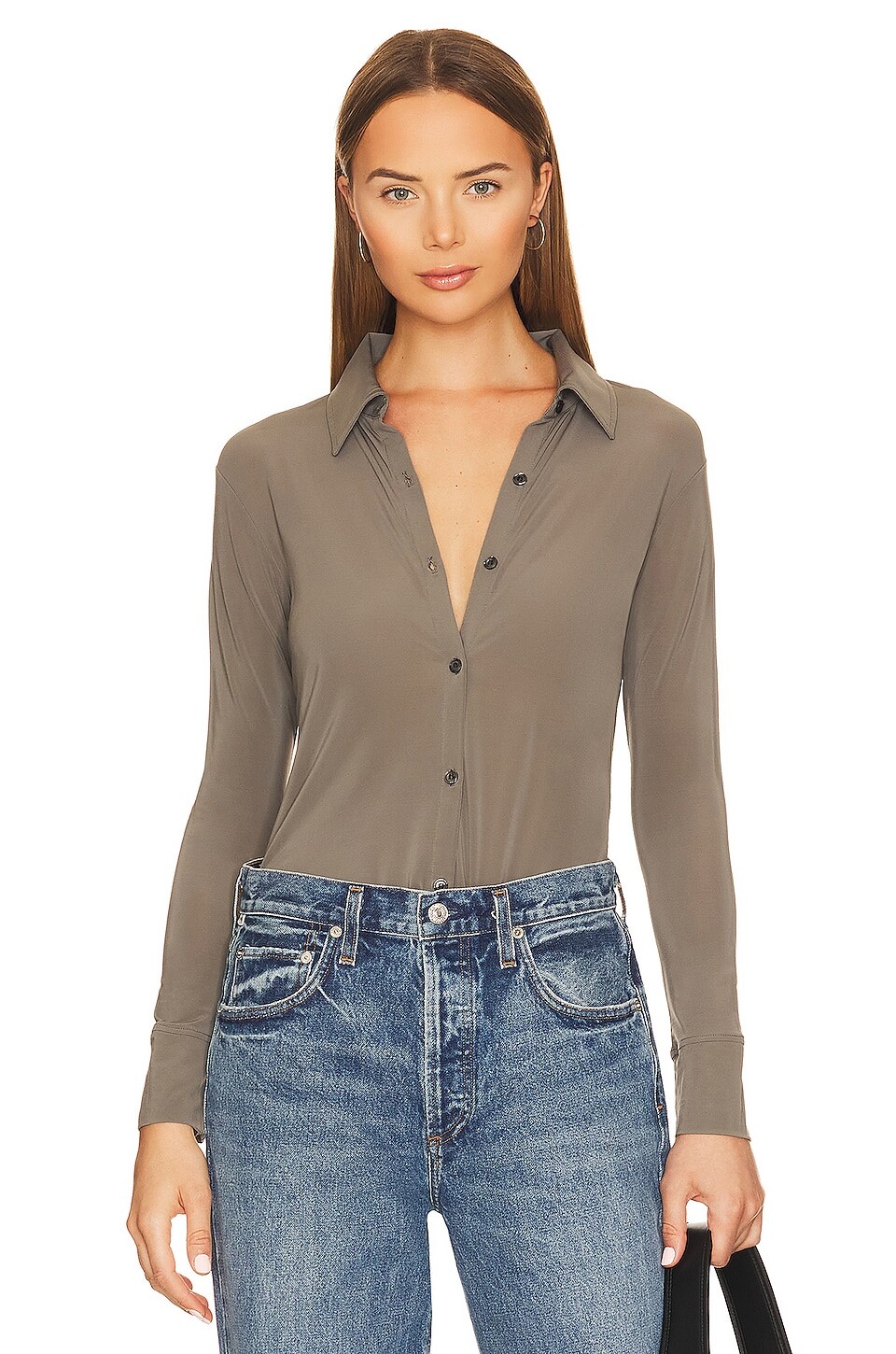 

Рубашка Citizens of Humanity Dalhia Mesh Button Down, цвет Falcon
