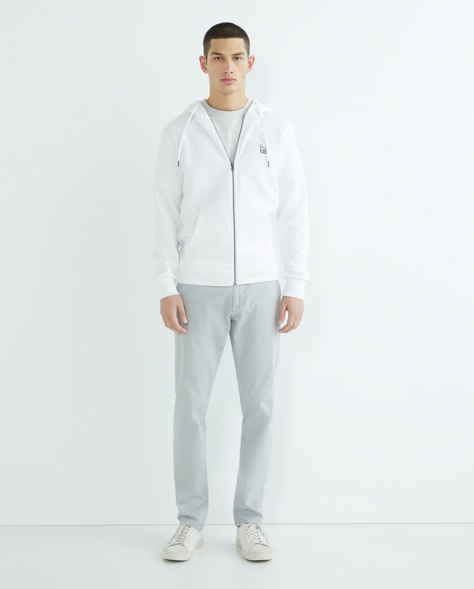 

Мужская толстовка на молнии Jack & Jones, белый
