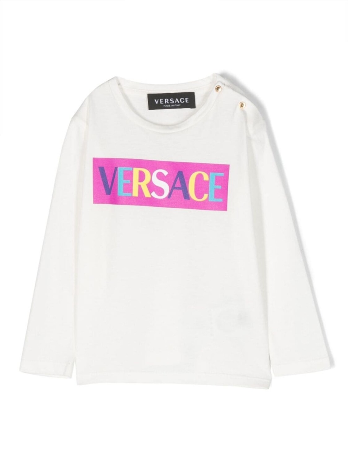 

Versace Kids футболка с логотипом, белый
