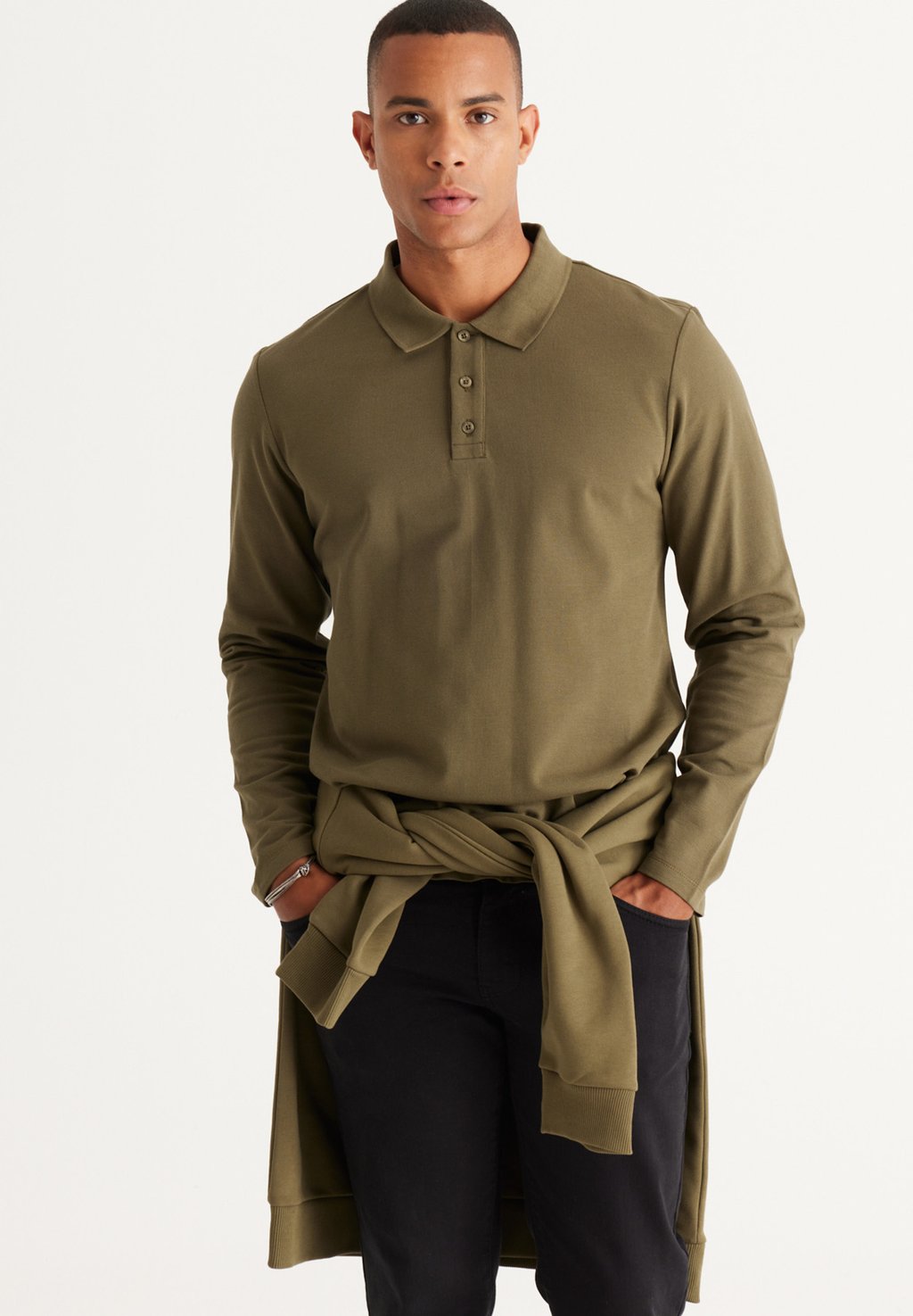 men slim fit summer lapel golf polo shirt Поло Standard Fit AC&CO / ALTINYILDIZ CLASSICS
