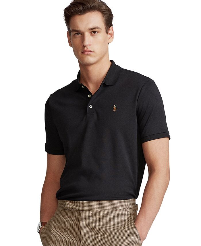 

Мужская рубашка-поло классического кроя из мягкого хлопка Polo Ralph Lauren, цвет Polo Black