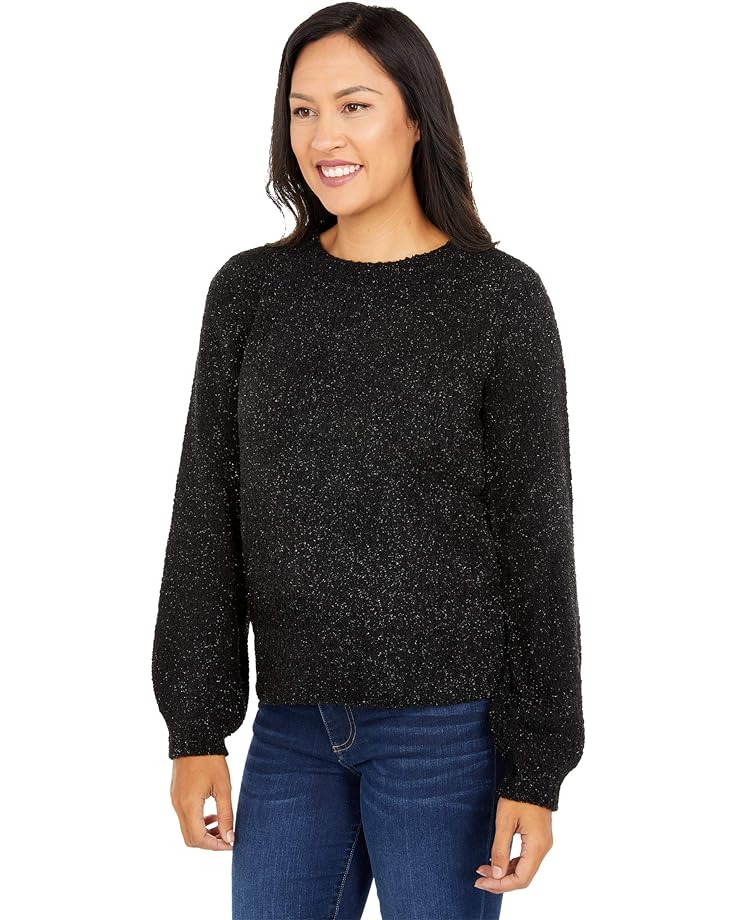 Свитер Michael Kors Texture Puff Sleeve Sweater, черный футболка nation ltd nancy puff sleeve sweater цвет rosehip