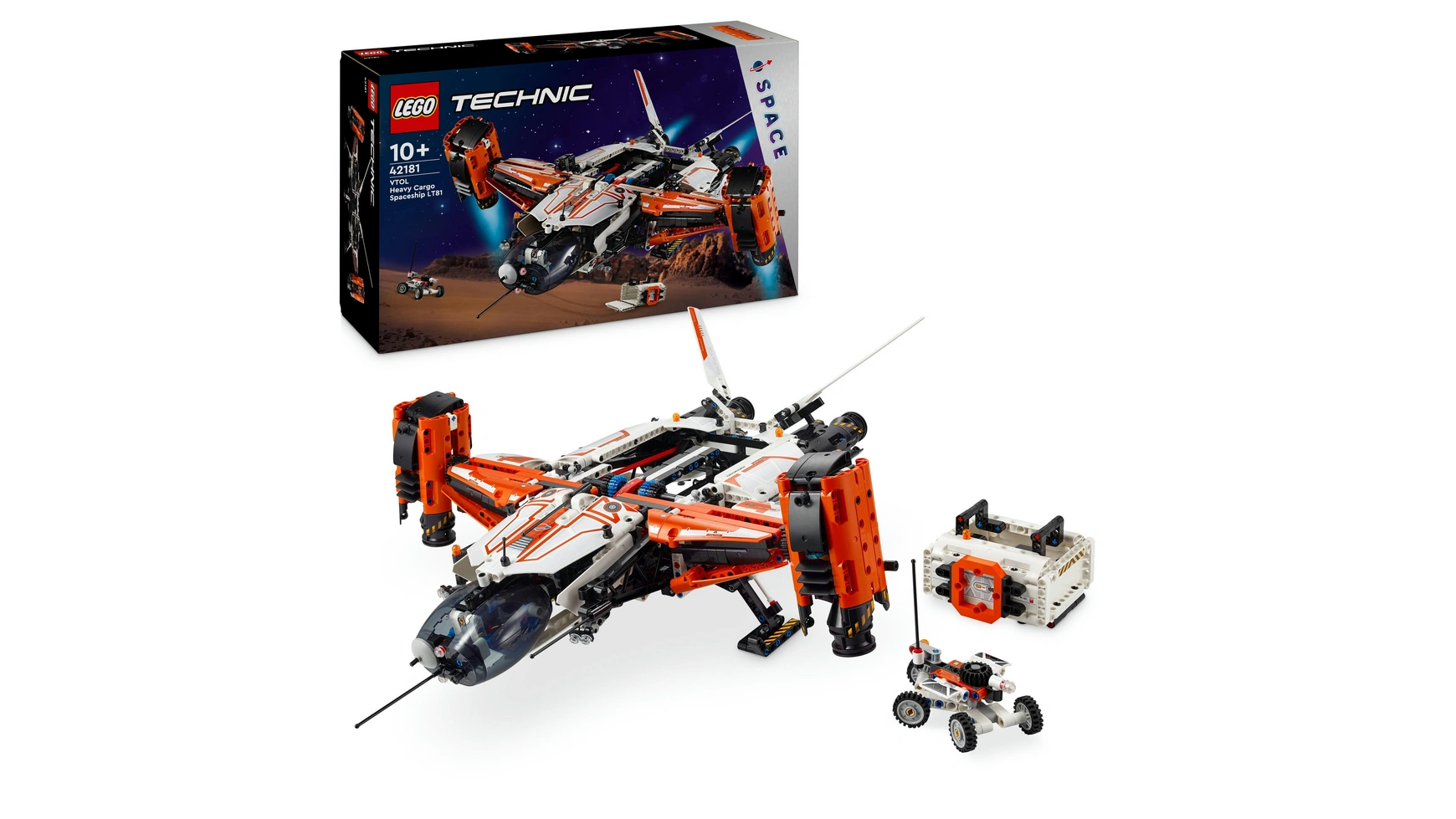 Lego Technic VTOL Heavy-Lift Space Freighter LT81, игровой набор с космическим самолетом