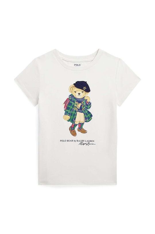 

Хлопковая футболка для детей Polo Ralph Lauren, белый