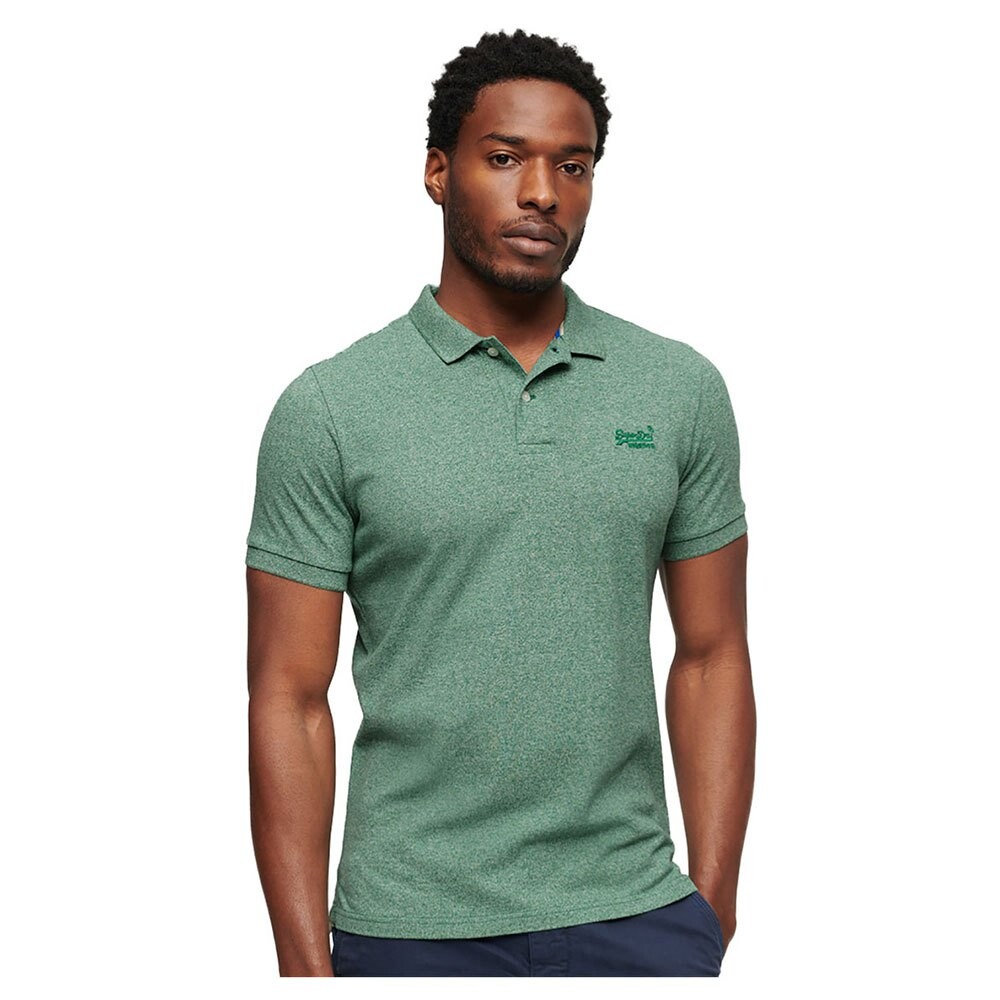 

Поло Superdry Classic Pique, зеленый