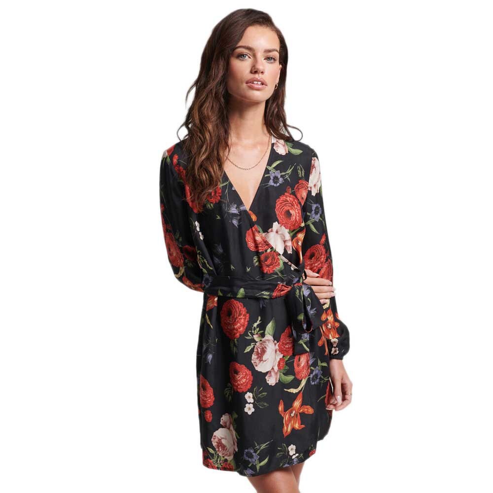 

Короткое платье Superdry Studios Cupro Mini, черный