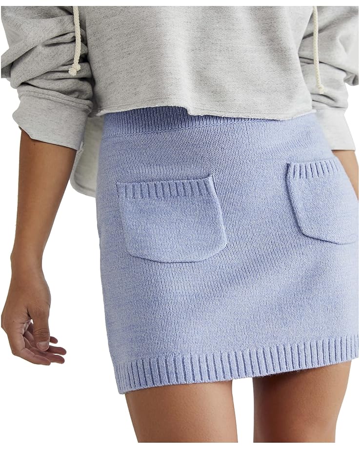 Юбка Free People Solid Viola Sweater Miniskirt, цвет Periwinkle Combo