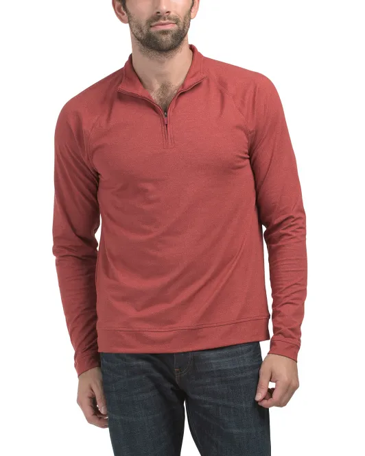 

Топ на молнии с принтом Cruiser Southern Tide, цвет Heather Red