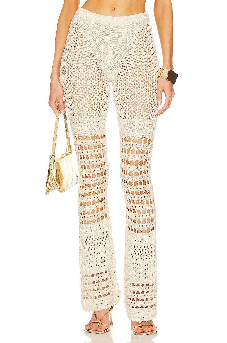 

Брюки retrofete Tatiana, цвет Ivory/gold