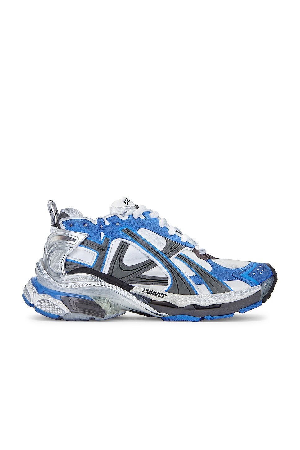 

Кроссовки Balenciaga Runner, цвет Blue, White, & Grey