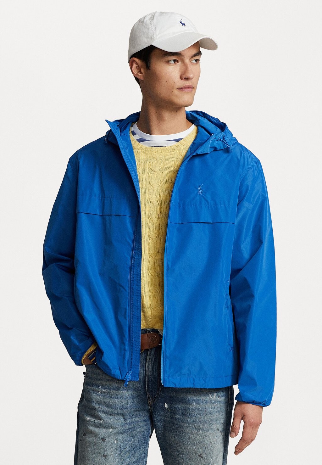 

Легкая куртка ВЕТРОВКА НА ПОДКЛАДКЕ Polo Ralph Lauren, синий дакота