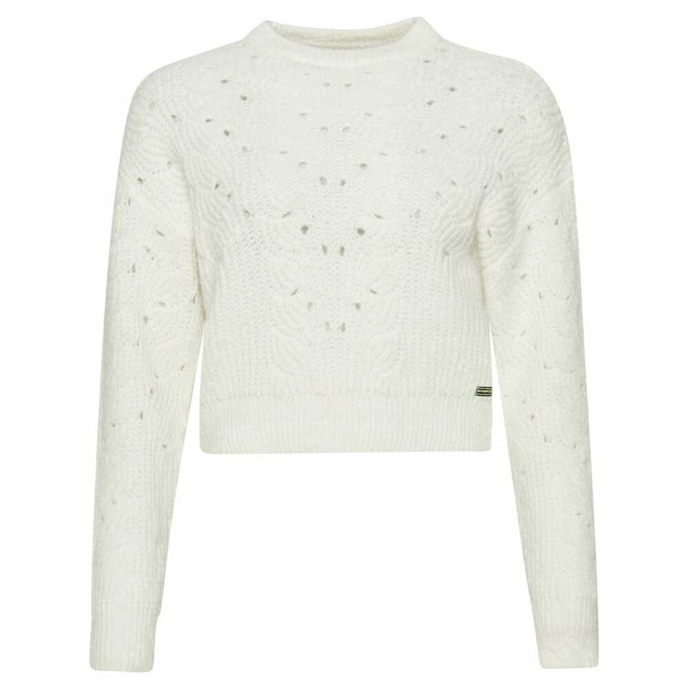 

Толстовка Superdry Vintage Pointelle Cable, белый