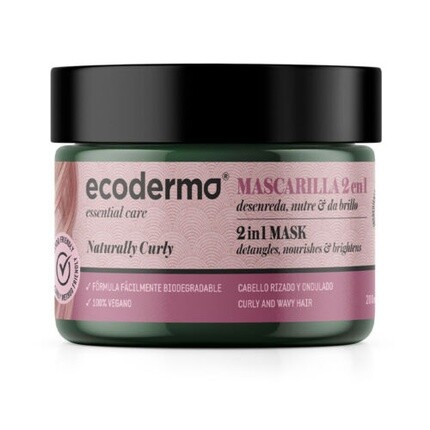 

Маска для волос Haar Naturally Curly 2-в-1, 250 мл, Ecoderma