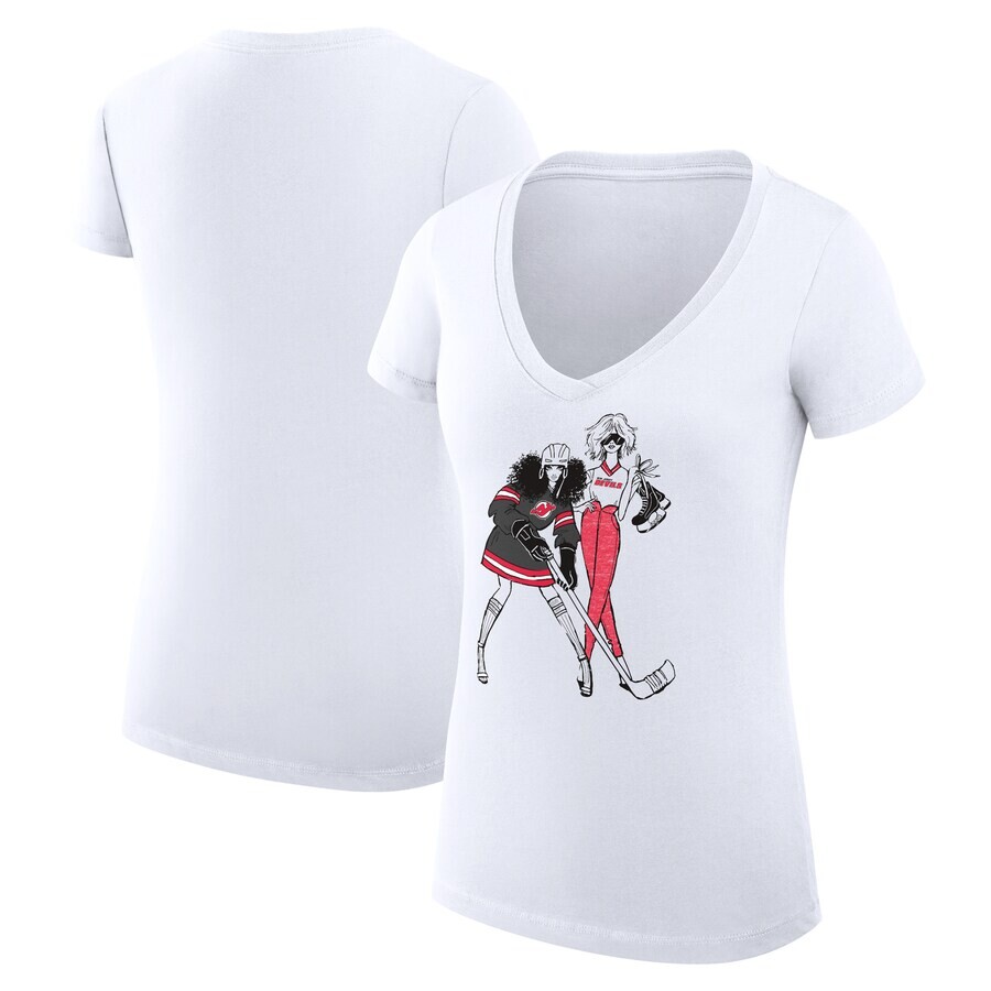 

Футболка с коротким рукавом G-III 4Her by Carl Banks New Jersey Devils, белый