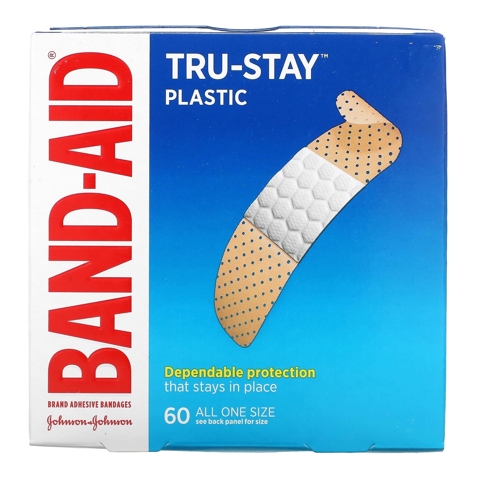 цена Band Aid Adhesive Bandages Plastic Strips 60 Bandages