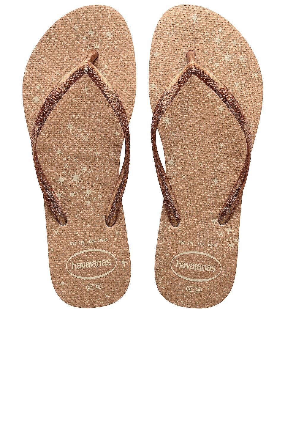 

Шлепанцы Havaianas Slim Gloss, бежевый